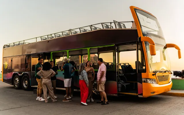 Private city tour of Hamburg by bus with a tour guide